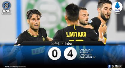 Watch – Highlights SPAL 0 – 4 Inter: Another MOTM Performance By Reborn Alexis Sanchez