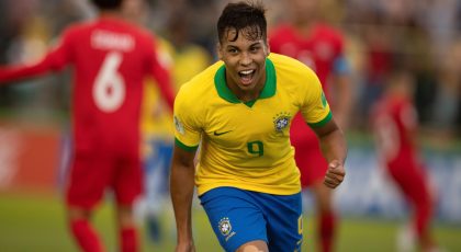 Inter Not Prioritizing Signing Santos’ Striker Kaio Jorge Italian Media Reports