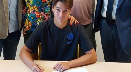 Photo – Oliver Jurgens: “Happy To Have Signed My First Professional Contract With Inter”