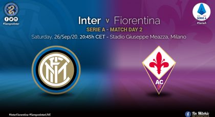 Official – Starting Lineups Inter Vs Fiorentina: Eriksen & Kolarov Start, Hakimi & Vidal Benched