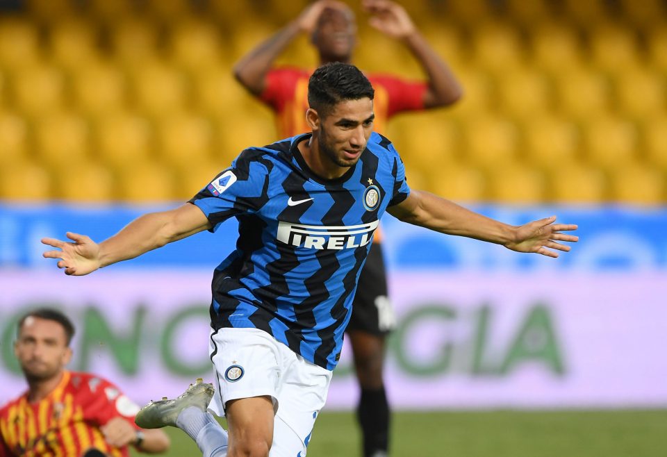 Photo – Inter Wing Back Achraf Hakimi Is The Youngest Defender To Score 4 In Europe’s Top 5 Leagues