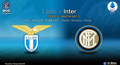 Official – Starting Lineups Lazio vs Inter: Roberto Gagliardini, Lautaro Martinez & Arturo Vidal Start