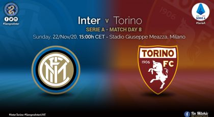 Official – Starting Lineups Inter Vs Torino: Roberto Gagliardini, Achraf Hakimi & Alexis Sanchez Start