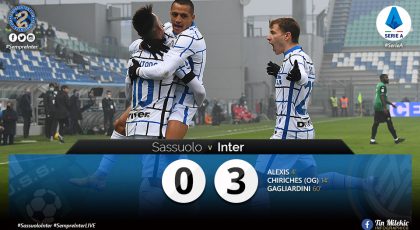 Watch – Highlights Sassuolo 0 – 3 Inter: Two In A Row In The Serie A For The Nerazzurri