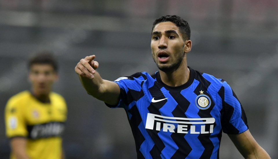 Inter Wing-Back Achraf Hakimi’s Injury Against Cagliari Was Only A Cramp, Italian Media Highlight