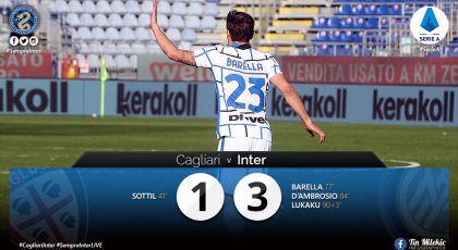 Video – Highlights Cagliari 1 – 3 Inter: 4 Wins In A Row In The Serie A For The Nerazzurri