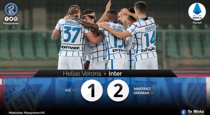Video – Highlights Hellas Verona 1 – 2 Inter: Milan Skriniar’s Header Sends Nerazzurri To 7th Heaven