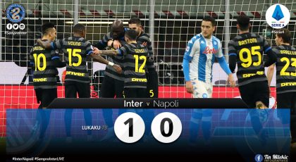Video – Highlights Inter 1 – 0 Napoli: Romelu Lukaku Penalty Seals 5th Win On The Trot In The Serie A