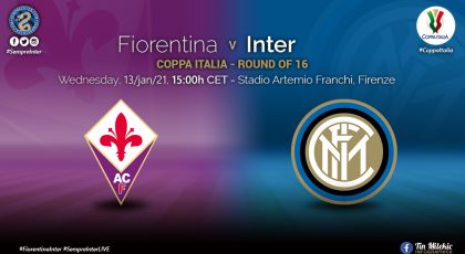 Official Starting Lineups Fiorentina vs Inter: Christian Eriksen & Roberto Gagliardini Start