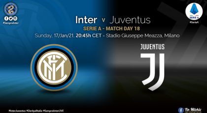 Preview – Inter Vs Juventus: The Day Of Reckoning Is Upon Us
