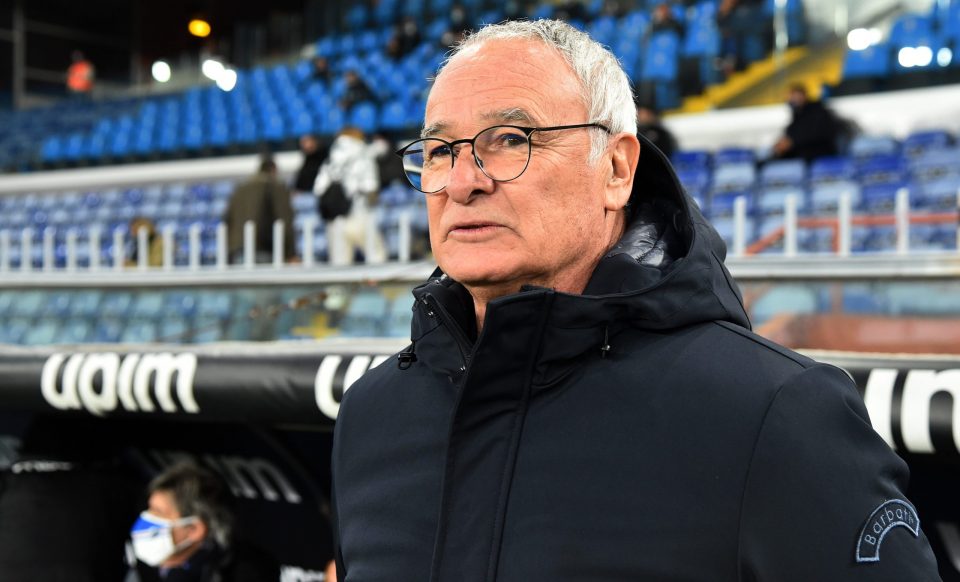 Sampdoria Coach Claudio Ranieri: “We Benefited From Romelu Lukaku’s Absence Against Inter”