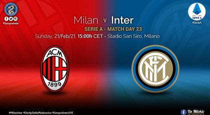 Preview – AC Milan Vs Inter: The Return Of The Milanese Scuderby