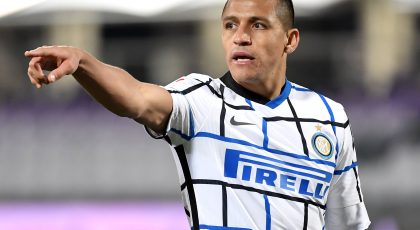 Photo – Inter Striker Alexis Sanchez Celebrates Win Against Fiorentina