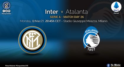 Preview – Inter Vs Atalanta – Time To Break Away From The Chasing Pack