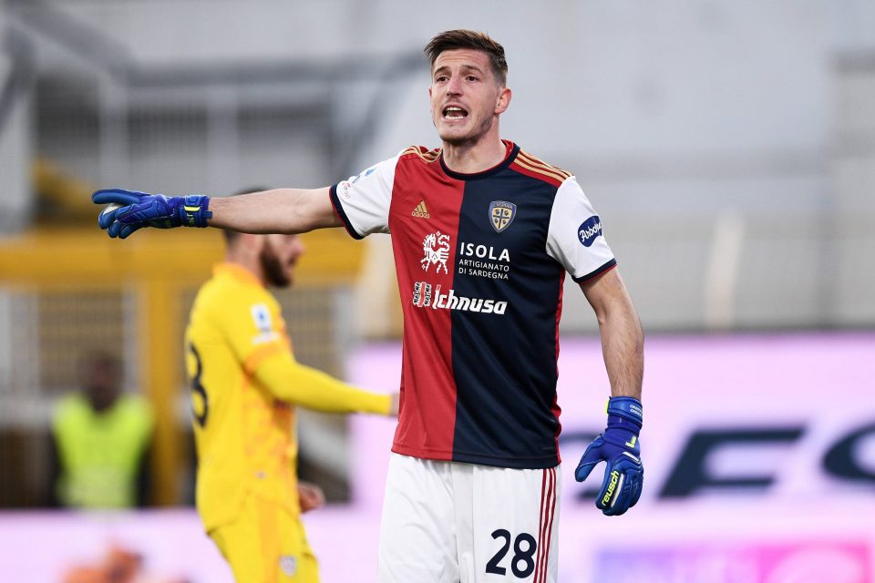Cagliari Goalkeeper Alessio Cragno: “Counting On Our Fans To Push Us On Against Inter”