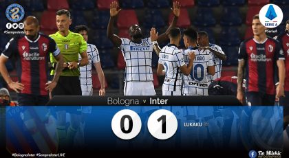 Video – Highlights Bologna 0 – 1 Inter: Romelu Lukaku Leads Nerazzurri To 9th Consecutive Win In Serie A