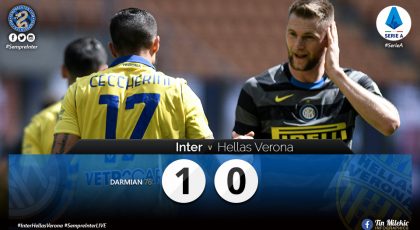 Video – Highlights Inter 1 – 0 Hellas Verona: Matteo “Mr Scudetto” Darmian Saves Nerazzurri’s Day