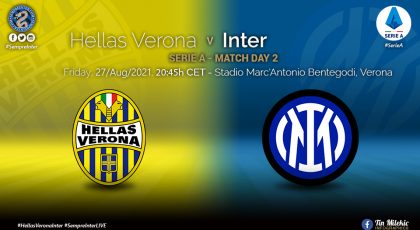 Official – Starting Lineups Hellas Verona Vs Inter: Lautaro Martinez Starts