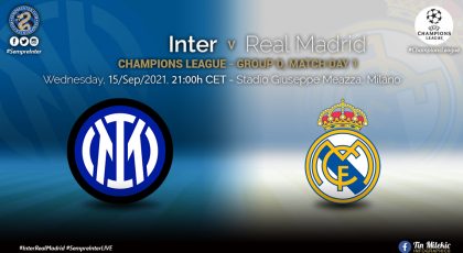 Official – Starting Lineup Inter Vs Real Madrid: Edin Dzeko, Hakan Calhanoglu & Matteo Darmian Start