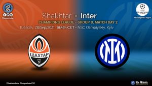 Official – Starting Lineups In Champions League Shakhtar Donetsk Vs Inter: Vecino, Dimarco & Dumfries Start