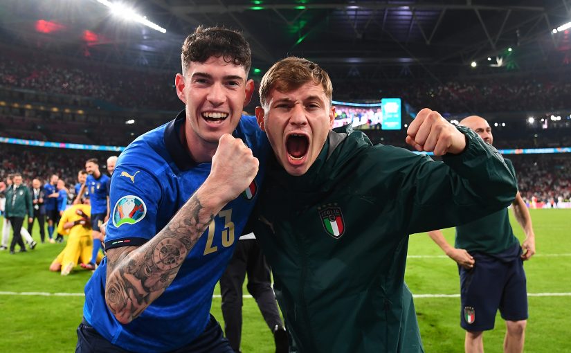 Inter Milan and Azzurri Duo Alessandro Bastoni Nicolo Barella
