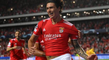 Inter Feel They Are Owed A Discount From Benfica If They Try To Sign Darwin Nunez, Italian Broadcaster Reports