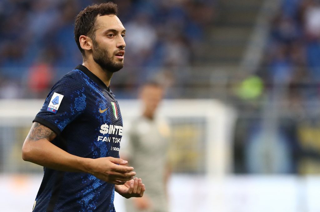 Inter’s Hakan Calhanoglu Likely To Be Given Start Against Former Team AC Milan, Italian Media Report