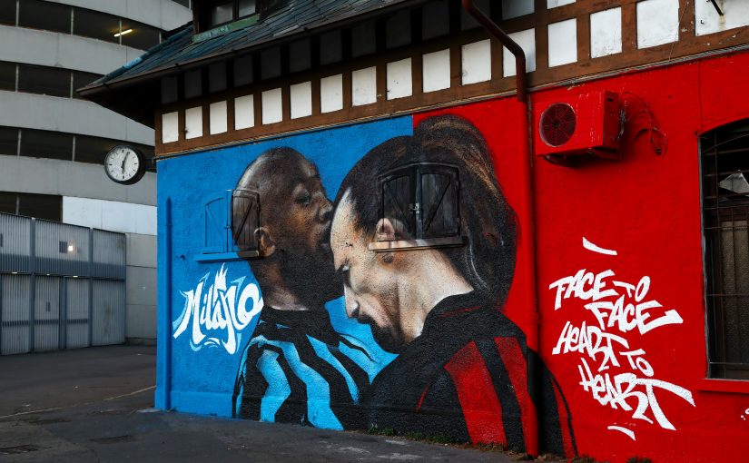 Zlatan Ibrahimovic Romelu Lukaku Mural