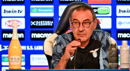 Lazio Coach Maurizio Sarri: “Inter Are A Strong Team With Extraordinary Stats This Season”
