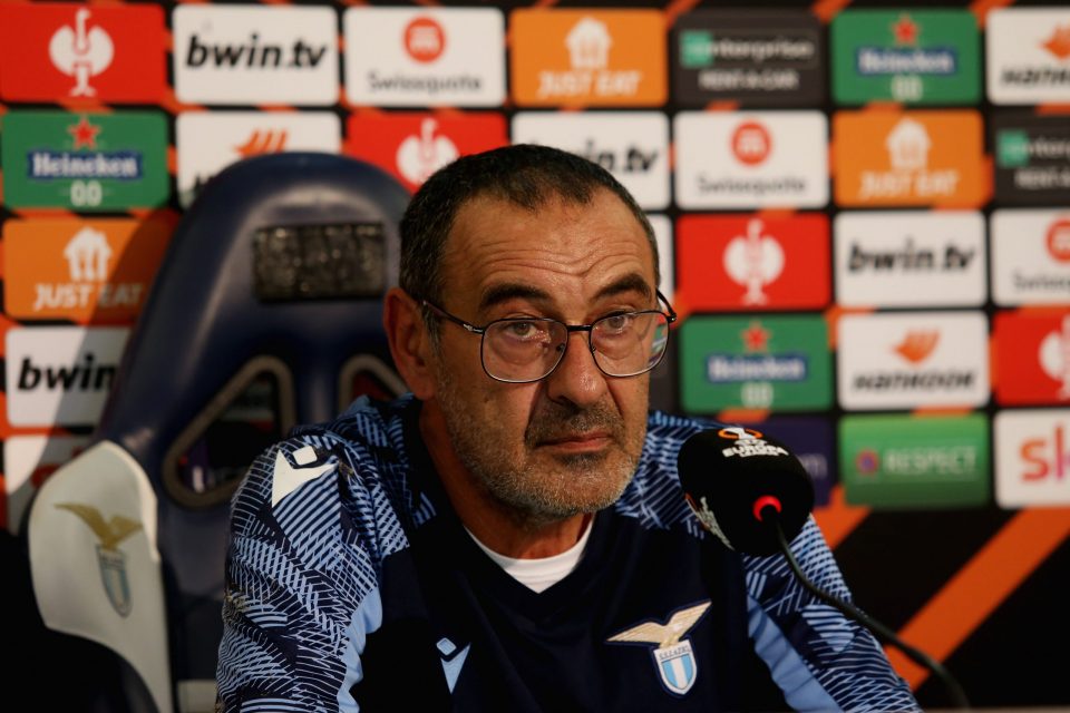 Lazio Coach Maurizio Sarri: “Inter Should Have Played The Ball Out Not Us”