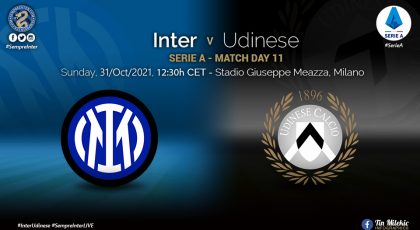 Official – Starting Lineups Inter Vs Udinese: Denzel Dumfries & Hakan Calhanoglu Start