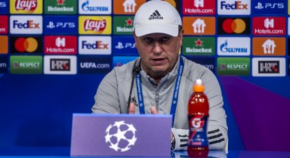 Sheriff Tiraspol Coach Yuriy Vernydub: “We Learned From Mistakes In Loss To Inter, Fans Will Be Our 12th Man”