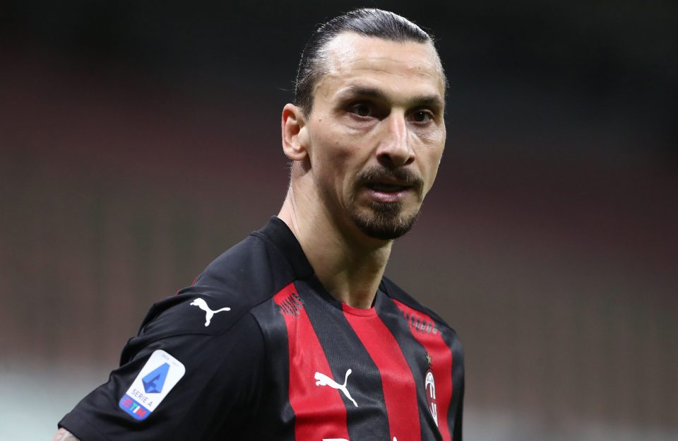 AC Milan’s Zlatan Ibrahimovic Will Not Be Fit To Face Inter Next Week, Italian Media Report