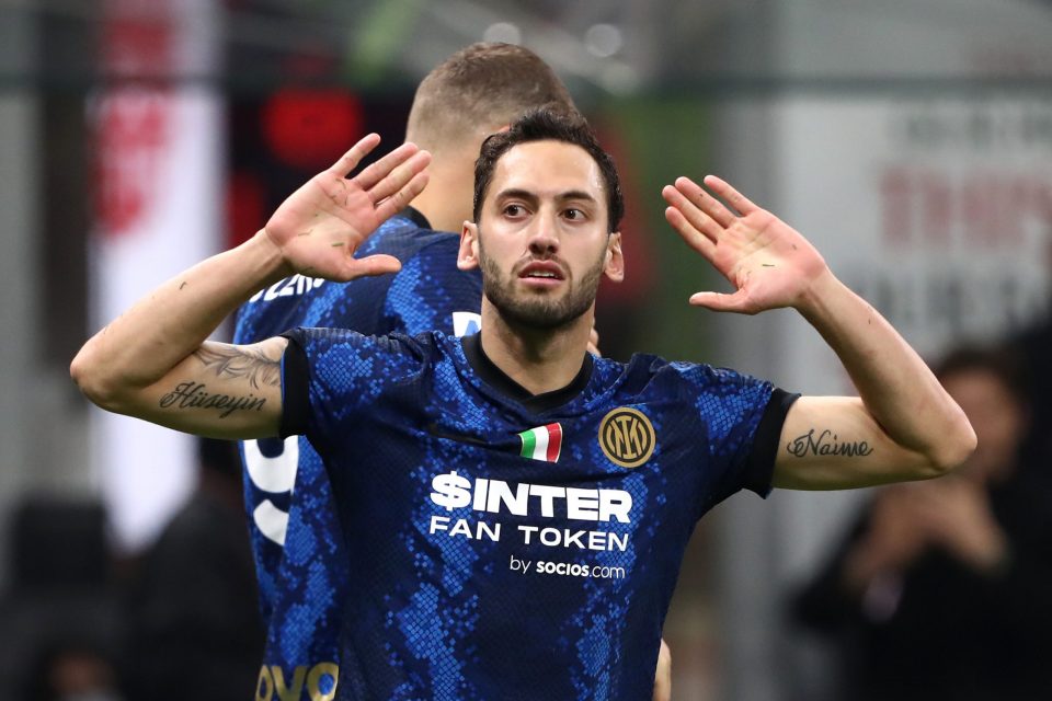 Photo – Hakan Calhanoglu After Penalty For Inter Against AC Milan: “Forza Inter”