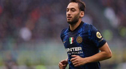 Photo – Inter Highlight Hakan Calhanoglu’s 8 Goal Involvements in Last 6 Serie A Games