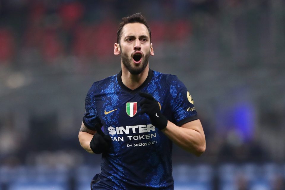 Inter Midfielder Hakan Calhanoglu: “Only Thing Missing A Goal, Now We Focus On AC Milan In Coppa Italia”