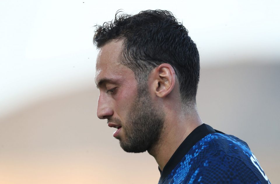 Official – Inter’s Hakan Calhanoglu Suspended Vs Lazio After Decision On Bologna Match Result Postponed