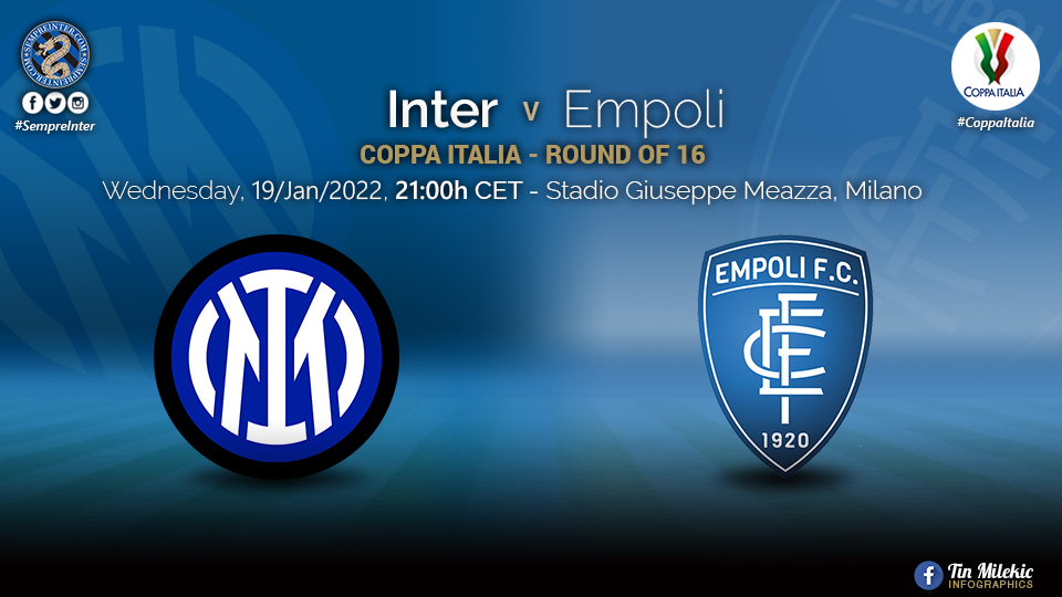 Official – Starting Lineups Inter Vs Empoli: Andrei Radu, Roberto Gagliardini & Joaquin Correa Start