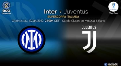 Official – Starting Lineups Inter Vs Juventus: Hakan Calhanoglu & Edin Dzeko Start