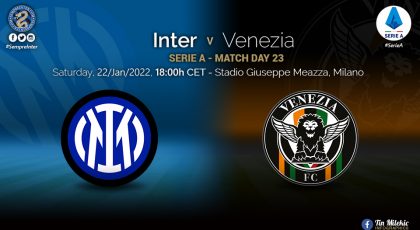 Official – Starting Lineups Inter Vs Venezia: Matteo Darmian, Hakan Calhanoglu & Edin Dzeko Start