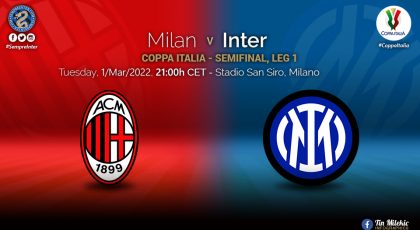 Official – Starting Lineup AC Milan Vs Inter: Lautaro Martinez & Denzel Dumfries Start