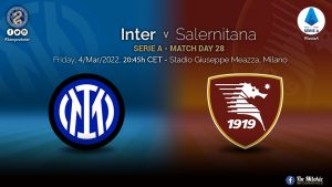 Official – Starting Lineups Inter Vs Salernitana: Matteo Darmian Replaces Injured Ivan Perisic