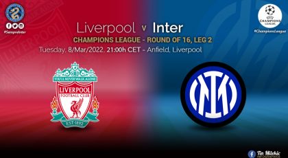 Official – Starting Lineups Liverpool Vs Inter: Alexis Sanchez, Ivan Perisic & Arturo Vidal Start