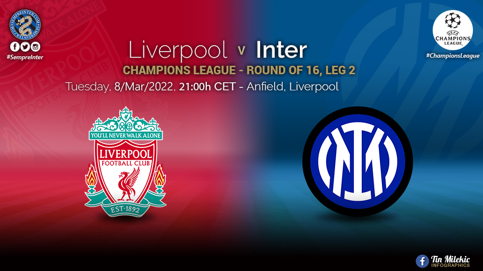 Official – Starting Lineups Liverpool Vs Inter: Alexis Sanchez, Ivan Perisic & Arturo Vidal Start