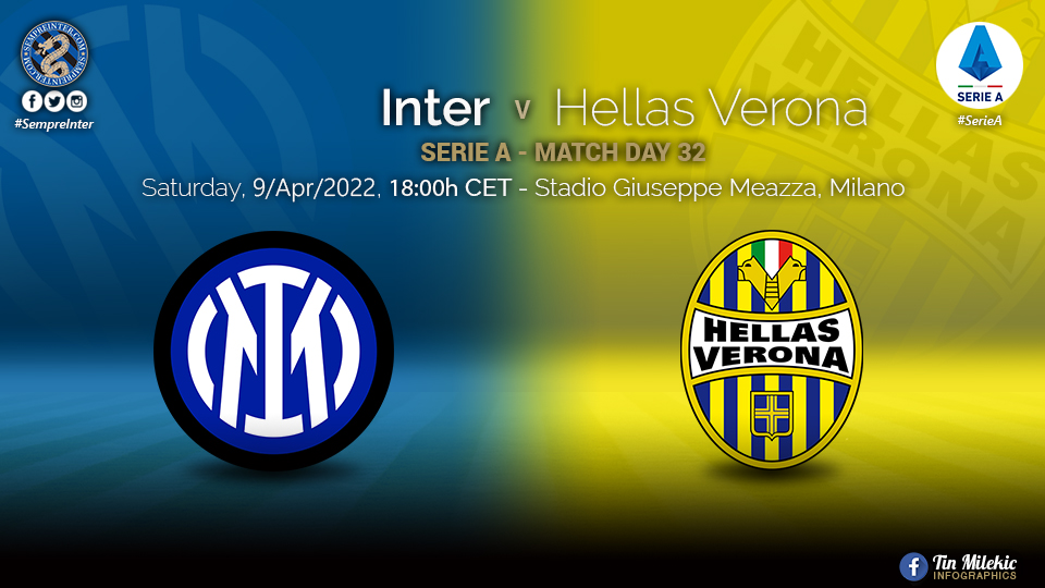 Official – Starting Lineups Inter Vs Hellas Verona: Stefan De Vrij, Federico Dimarco & Joaquin Correa Start