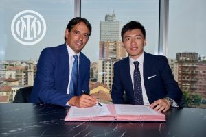 Photo – Inter President Steven Zhang On Contract Extension Of Simone Inzaghi: “Working With You Is A Gift For Me”