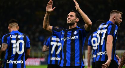 Inter Midfielder Hakan Calhanoglu Recovers For AS Roma Match Whilst Lautaro Martinez Returns To The Group, Italian Media Report