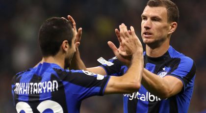 Italian Media Report That Inter Striker Edin Dzeko Will Lead The Attack Alongside Henrikh Mkhitaryan Against Real Betis