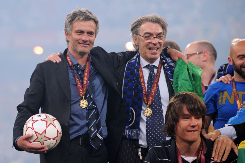 Massimo Moratti José Mourinho