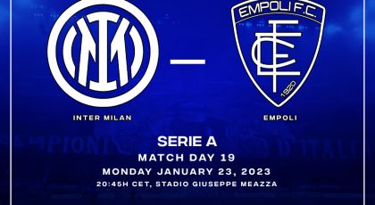 Preview – Inter Milan Vs Empoli: Hunting For A Winning Streak In The Serie A